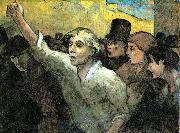 Honore  Daumier The Uprising Spain oil painting artist
